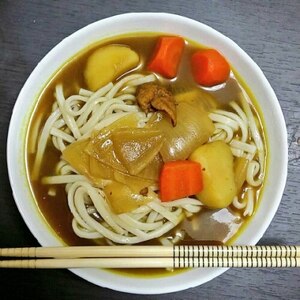 残り物のカレーで☆カレーうどん